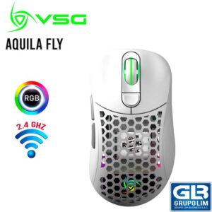 MOUSE VSG AQUILA FLY BLANCO MATE (VG-WM551-WHT-MAT) GAMING | 16000 DPI | SENSOR OPTICO