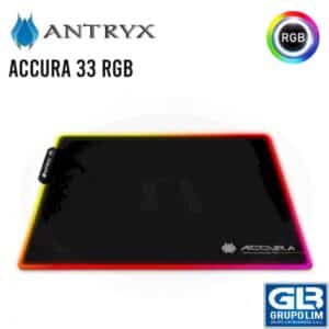 PAD MOUSE GAMING ANTRYX ACCURA 33 RGB 33X26CM AMP-1200RGB