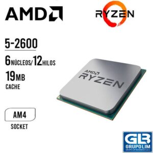 PROCESADOR AMD RYZEN 5 2600 (YD2600BBM6IAF) 3.4GHZ 19MB AM4 OEM
