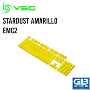 SET DE 105 TECLAS VSG DOBLE INYECCION STARDUST AMARILLO EMC2 (VG-KC207-YLW)