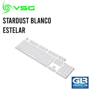 SET DE 105 TECLAS VSG DOBLE INYECCION STARDUST BLANCO ESTELAR (VG-KC207-WHT)