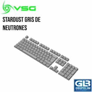 SET DE 105 TECLAS VSG DOBLE INYECCION STARDUST GRIS DE NEUTRONES (VG-KC207-GRAY)