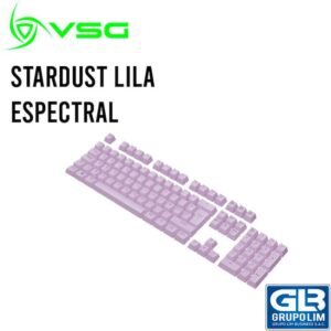 SET DE 105 TECLAS VSG DOBLE INYECCION STARDUST LILA ESPECTRAL (VG-KC207-LILA)