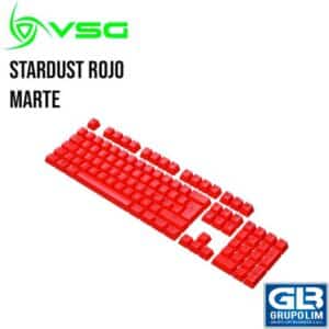 SET DE 105 TECLAS VSG DOBLE INYECCION STARDUST ROJO MARTE (VG-KC207-RED)