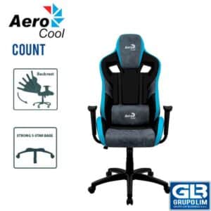 SILLA GAMER AEROCOOL COUNT (ACGC-2028101) STEEL BLUE