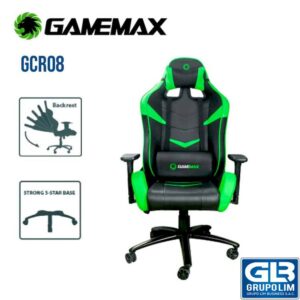 SILLA GAMER GAMEMAX GCR08 NEGRO VERDE