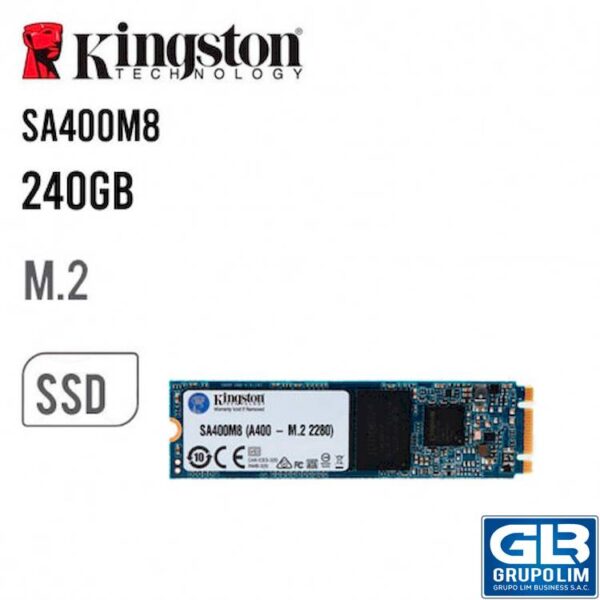 SOLIDO SSD M.2 KINGSTON 240GB (SA400M8/240G) A400