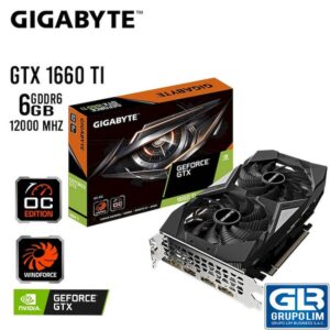 TARJETA DE VIDEO GIGABYTE GTX 1660TI 6GB GDDR6 (GV-N166TOC-6GD) OC | 192 BIT