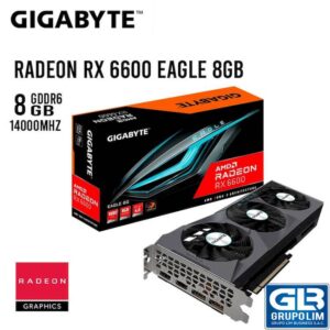 TARJETA DE VIDEO GIGABYTE RADEON RX 6600 EAGLE 8GB GDDR6 (GV-R66EAGLE-8GD)
