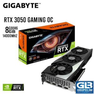 TARJETA DE VIDEO GIGABYTE RTX 3050 GAMING OC 8GB GDDR6 (GV-N3050GAMING-OC-8GD)