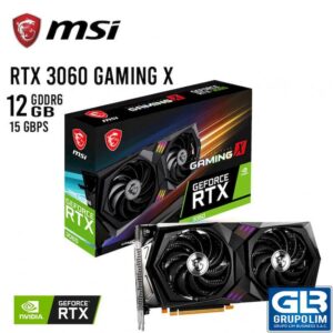 TARJETA DE VIDEO MSI GEFORCE NVIDIA RTX 3060 GAMING X 12GB GDDR6 (RTX 3060 GAMING X 12G) 912-V397-019