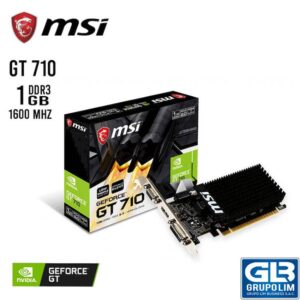 TARJETA DE VIDEO MSI GT710 1GB DDR3N GT 710 1GD3H LP 912 V809 3257
