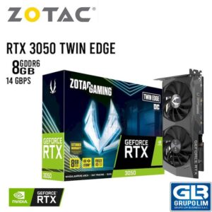 TARJETA DE VIDEO ZOTAC GAMING GEFORCE RTX 3050 TWIN EDGE 8GB 128BIT GDDR6 (9288-8N630-201Z8)