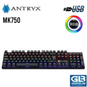 TECLADO ANTRYX CHROME STORM MK750 | BLUE SWITCH (AMK-CS750KBL-SP)