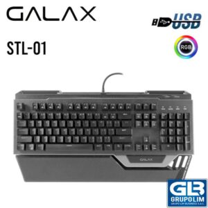 TECLADO GAMER GALAX STEALTH RGB (STL-01) SWITCH AZUL MECANICO