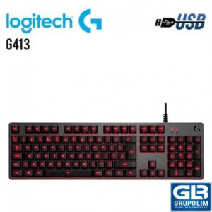 TECLADO GAMER LOGITECH G413 | ILUMINACION RED (920-008300)