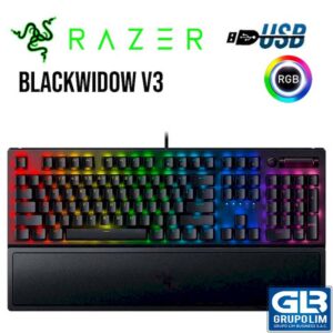 TECLADO GAMING RAZER BLACKWINDOW V3 MECANICO CHROMA SWITCH GREEN (RZ03-03541000-R311)