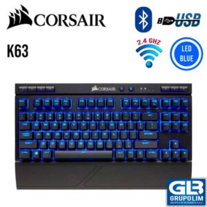 TECLADO GAMING WIRELESS CORSAIR K63 CHERRY MX RED (CH-9145030-NA)