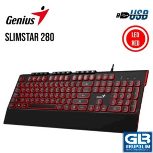 TECLADO GENIUS SLIMSTAR 280 USB BLACK SP