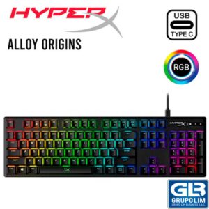 TECLADO HYPERX ALLOY ORIGINS (HX-KB6BLX-LA) MECANICO | LED-RGB