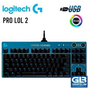 TECLADO LOGITECH G PRO LOL 2 GX BROWN TACTILES (920-010533) TKL