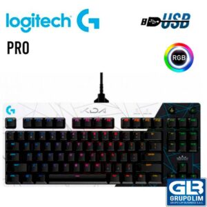 TECLADO LOGITECH PRO KEYBOARD K/DA GX BLUE RGB BLACK (920-010074)