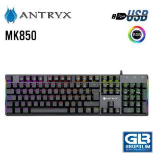 TECLADO MECANICO ANTRYX CHROME STORM MK850 (AMK-CS850KRE-SP) SWITCH RED
