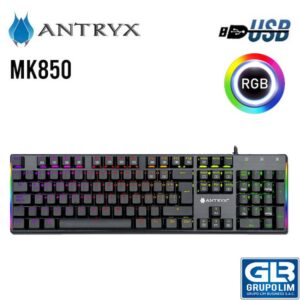 TECLADO MECANICO ANTRYX CHROME STORM MK850 | BLUE SWITCH (AMK-CS850KBL-SP)