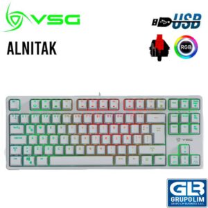 TECLADO MECANICO VSG ALNITAK | SWITCH RED | 88K | 1.8M (VG-KM982-WHT-RED)