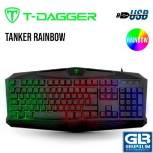TECLADO T-DAGGER TANKER RAINBOW T-TGK106-SP SPANISH