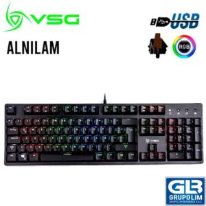 TECLADO VSG ALNILAM 105K 1.8M SWITCH BROWN (VG-KM983-BLK-BRW)