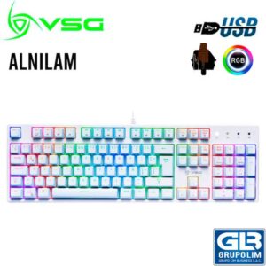TECLADO VSG ALNILAM WHITE WITH KAILH BROWN (VG-KM983-WHT-BRW)