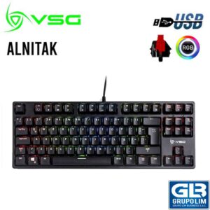 TECLADO VSG MECANICO ALNITAK BLACK | SWITCH RED | RGB (VG-KM982-RED)