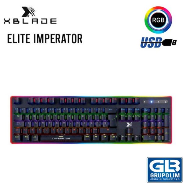 TECLADO XBLADE GAMING ELITE IMPERATOR OPTICO-MECANICO RGB BLACK (GXB-K980G)